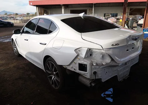 2021 Genesis G70 3.3T Rwd z USA, uszkodzony, nr VIN KMTG74LE6MU073169